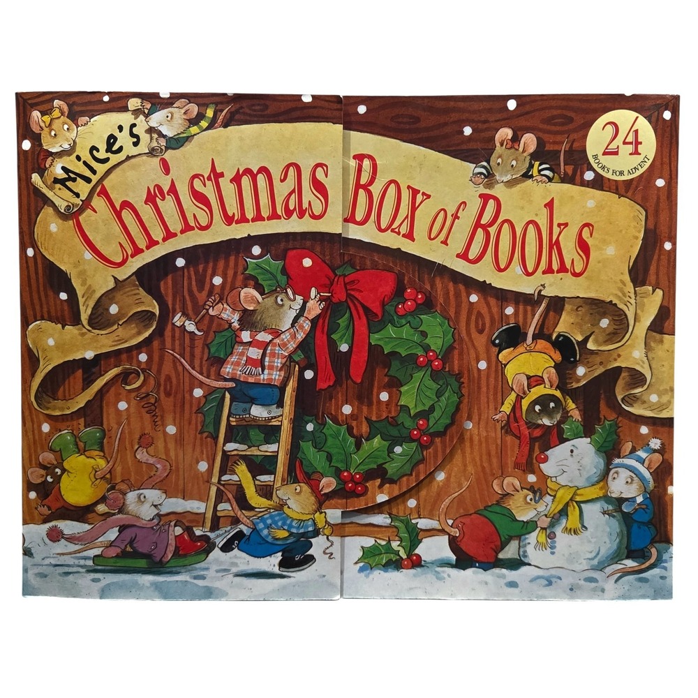 Mice's Christmas Box of Books Advent Calendar Gillian‎ Chapman 24 Books Complete